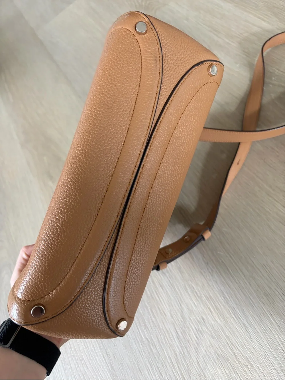 Kate Spade Brown Leather Handbag with Crossbody Strap